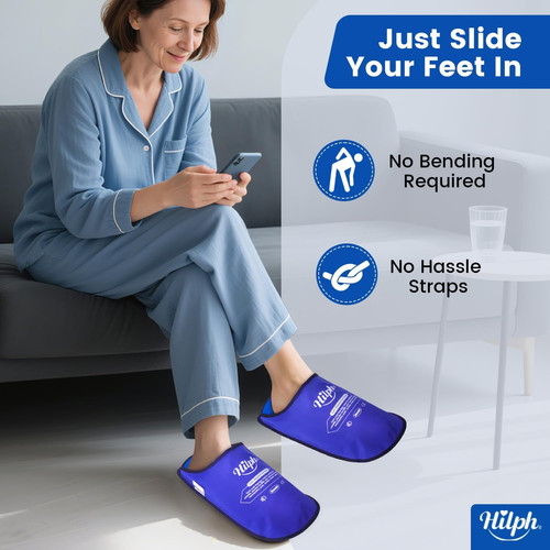 Hilph foot ice pack slippers - hilph,