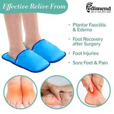 1PAIR Foot Ice Pack Slippers